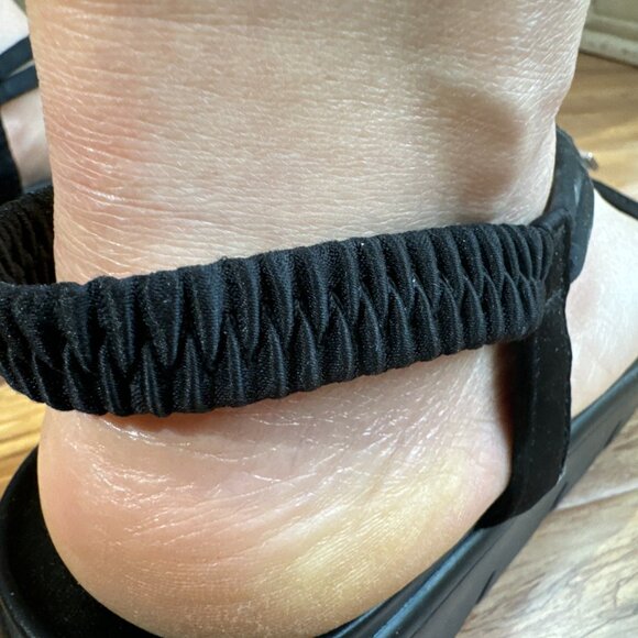 Alegria Black Sandals Silver Metal Detail Size EU 40 - Picture 5 of 15